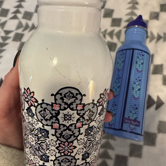 Vera Bradley Blue and White Patterned Water Bottles - Picture 2 of 3